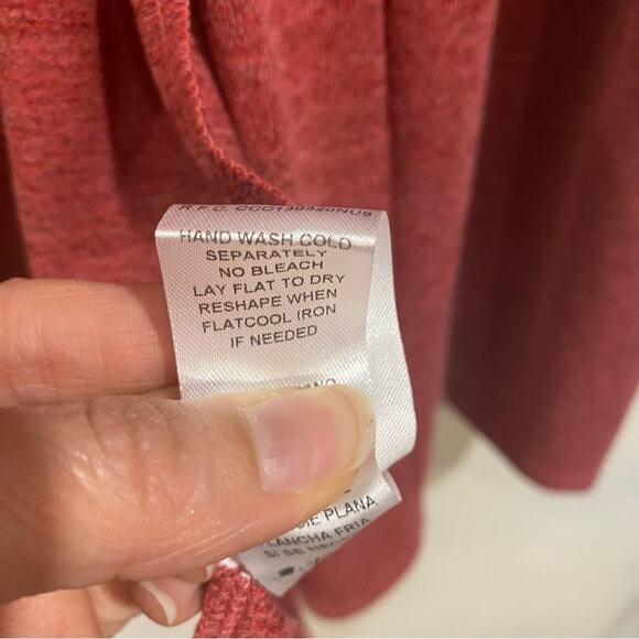 Roper Dust Red Embroidered Open Front Cardigan Sz M - Picture 6 of 10